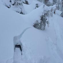 Cracking and blocking along ridges and wind exposed terrain