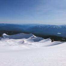 Looking down Old Ski Bowl