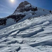 Green Butte proper and wind affect