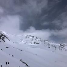 View of Avalanche Gulch from Casaval Ridge