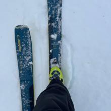 Soft, breakable crust in many areas around Castle Lake