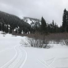 Lower Deadfall Lakes trailhead area