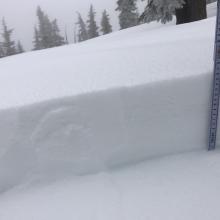 Height of new snow: 6.5 inches (17 cm)
