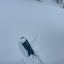 Easy cracking and blocking in the fresh snow