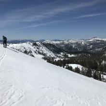 Looking back down the Deadfall/Trinity drainage