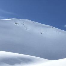 Green Butte Ridge viewed from upper Old Ski Bowl