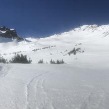 Green Butte left, Old Ski Bowl from Wilderness boundary east