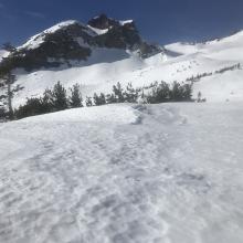 Green Butte left, Old Ski Bowl from Wilderness boundary east