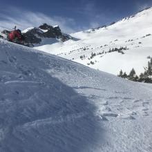 North facing slopes with Old Ski Bowl in background