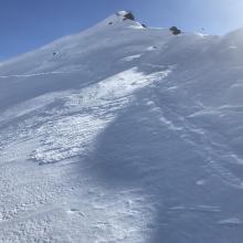 Northerly facing slopes representative photo, wilderness boundary east, Old Ski Bowl