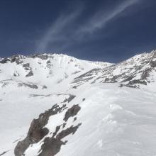 Green Butte Ridge, 9,800 feet, upper Avalanche Gulch