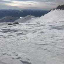 Representative photo of mid-upper elevation snow surfaces