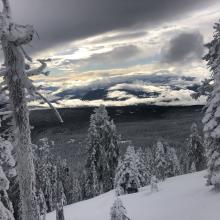 Skies cleared after 1 p.m.