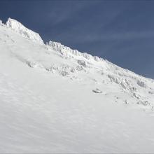 A view of Sargents Ridge from 9,800 feet.