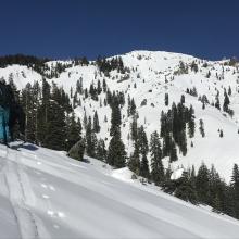 The south face of Rainbow Mtn