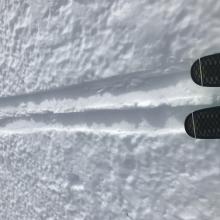 Ski penetration wasn't much