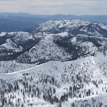 Looking out toward Porcupine Peak area