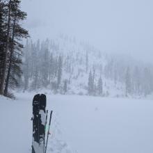 Looking toward Left Peak from close to the trailhead