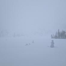 Looking toward Middle Peak from close to the trailhead