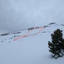 Lower Casaval Ridge avalanche