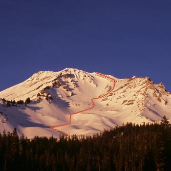 Mt. Shasta - Avalanche Gulch - View from Bunny Flat - Photo by Tim Corcoran