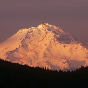 Mt. Shasta - Avalanche Gulch - View from I5 - Photo by Tim Corcoran