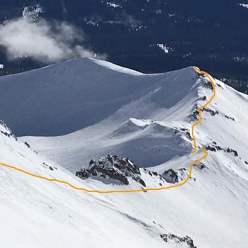 Mount Shasta - Climbing Routes - Green Butte Ridge - Looking Back