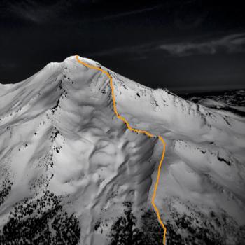 Mount Shasta - Climbing Routes - Green Butte Ridge - Aerial View
